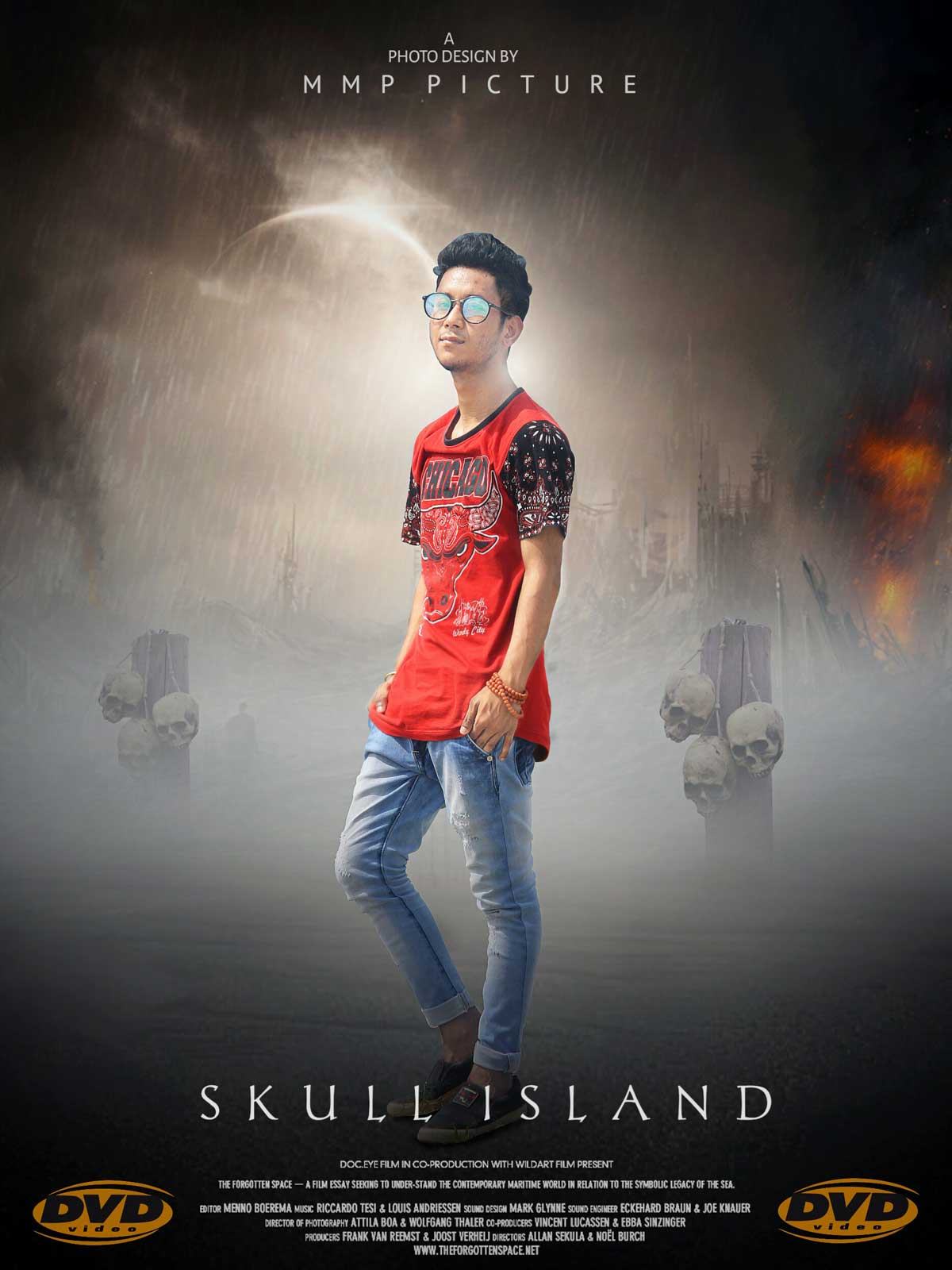 Skull Island Action Movie Poster Design Picsart Tutorial
