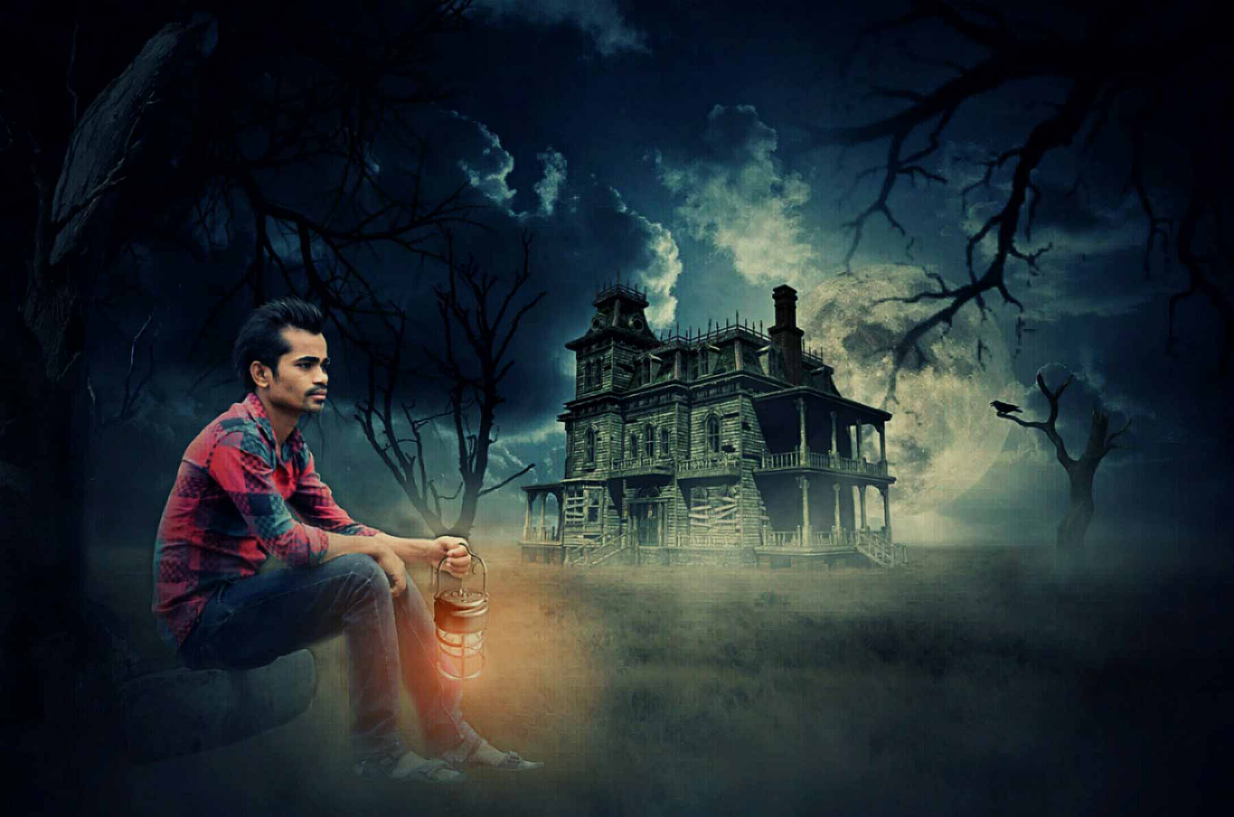 Horror House in The Jungle Picsart Photo Manipulation