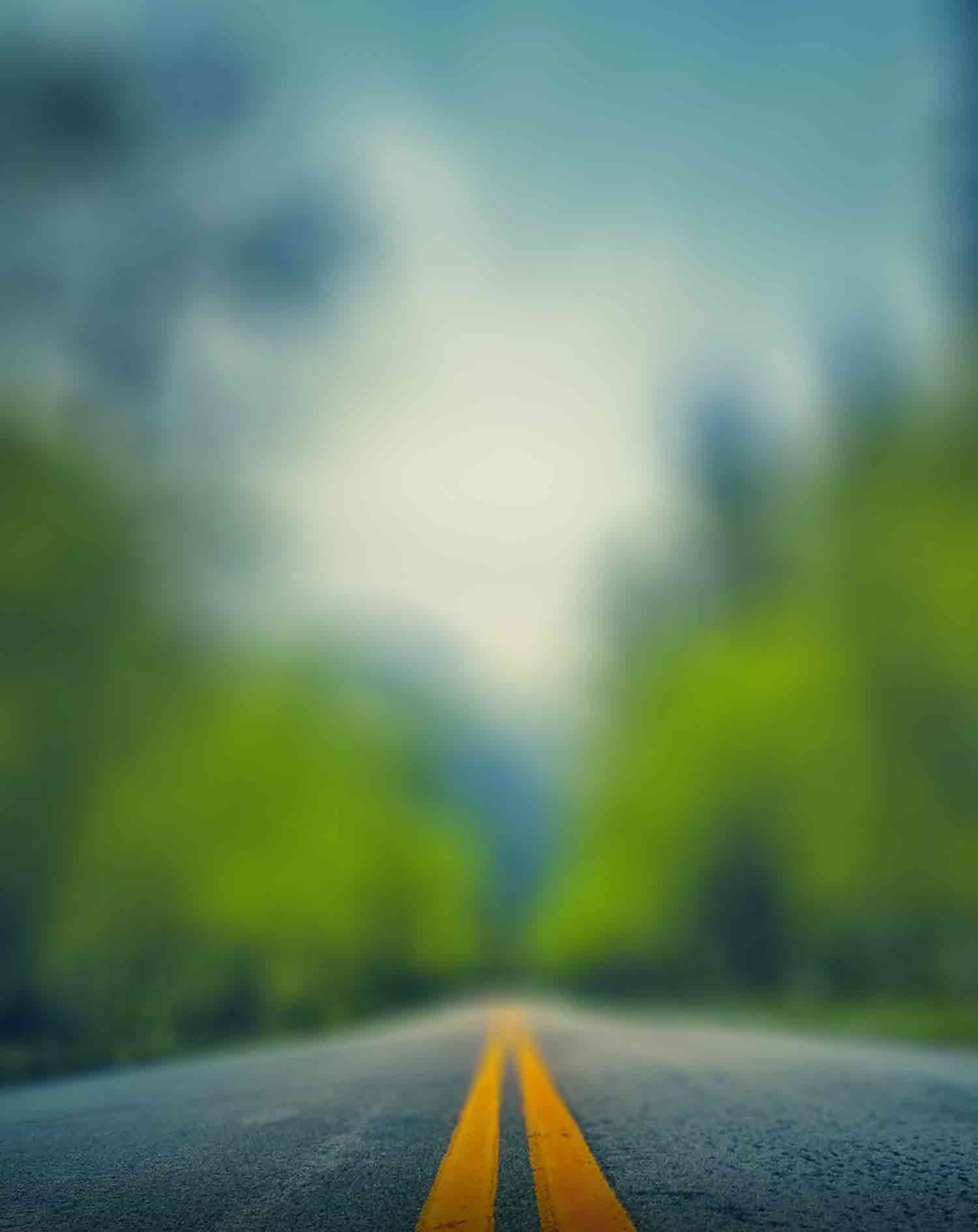Blur Road Background With Amazing Green Tone Effect ...