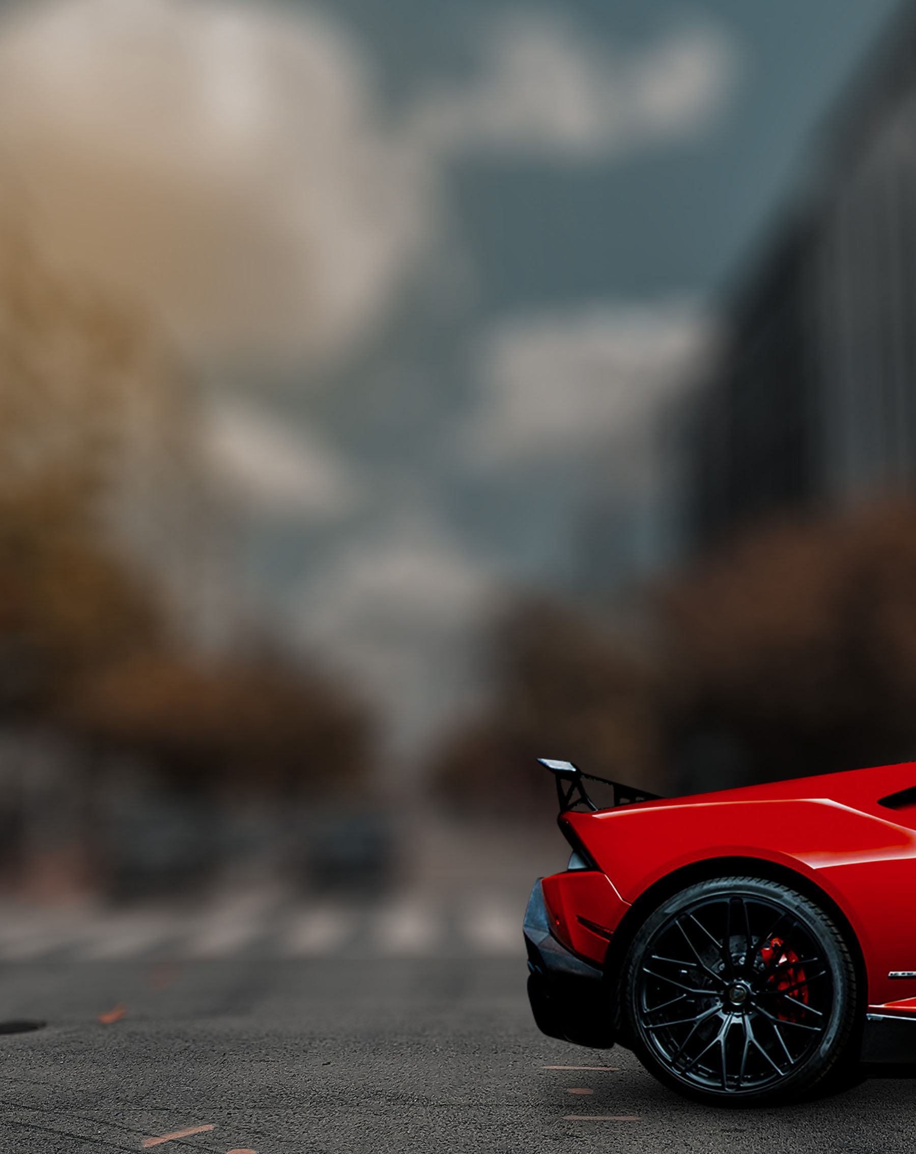 Red Car CB Blur Background Free Stock Image [ Download ]
