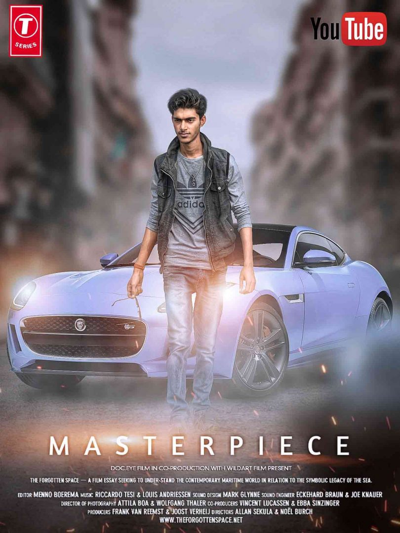 Boy Jump On Car Movie Poster Picsart Manipulation