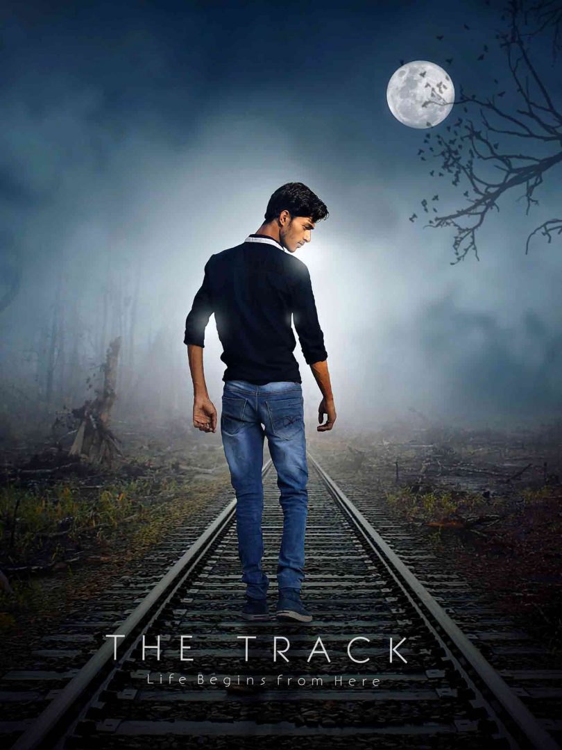 The Track Action Movie Poster Design Photo Manipulation