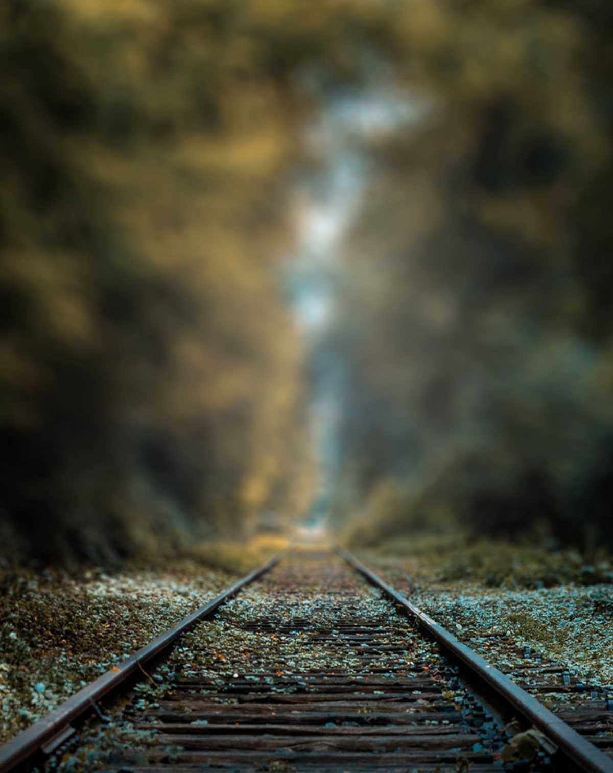 Blurred Railway Track CB Blur Background Free Stock