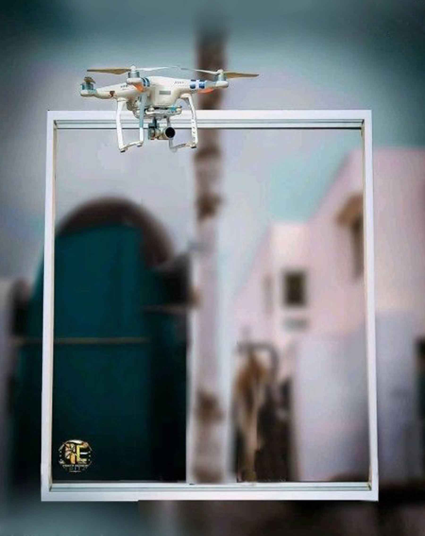 Photo Frame With Drone Free Stock Image [ Download ]