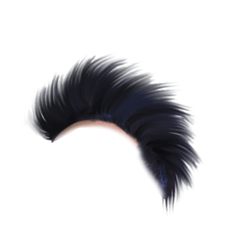 Side Soft CB Hair PNG Transparent Full HD Image