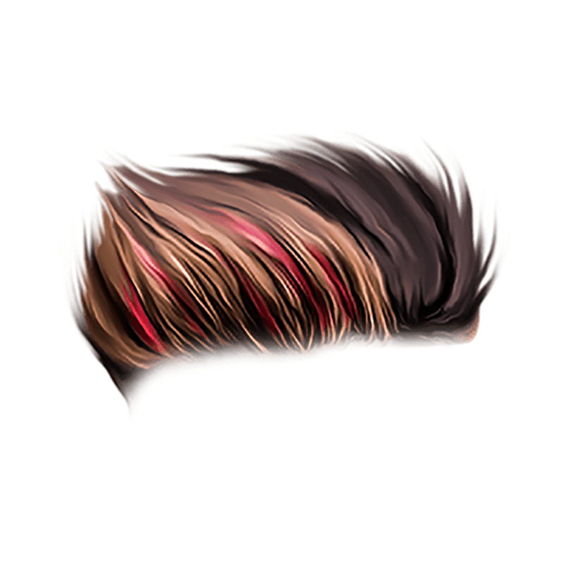 Shiny Brown Red Hair PNG Transparent Stylish Image