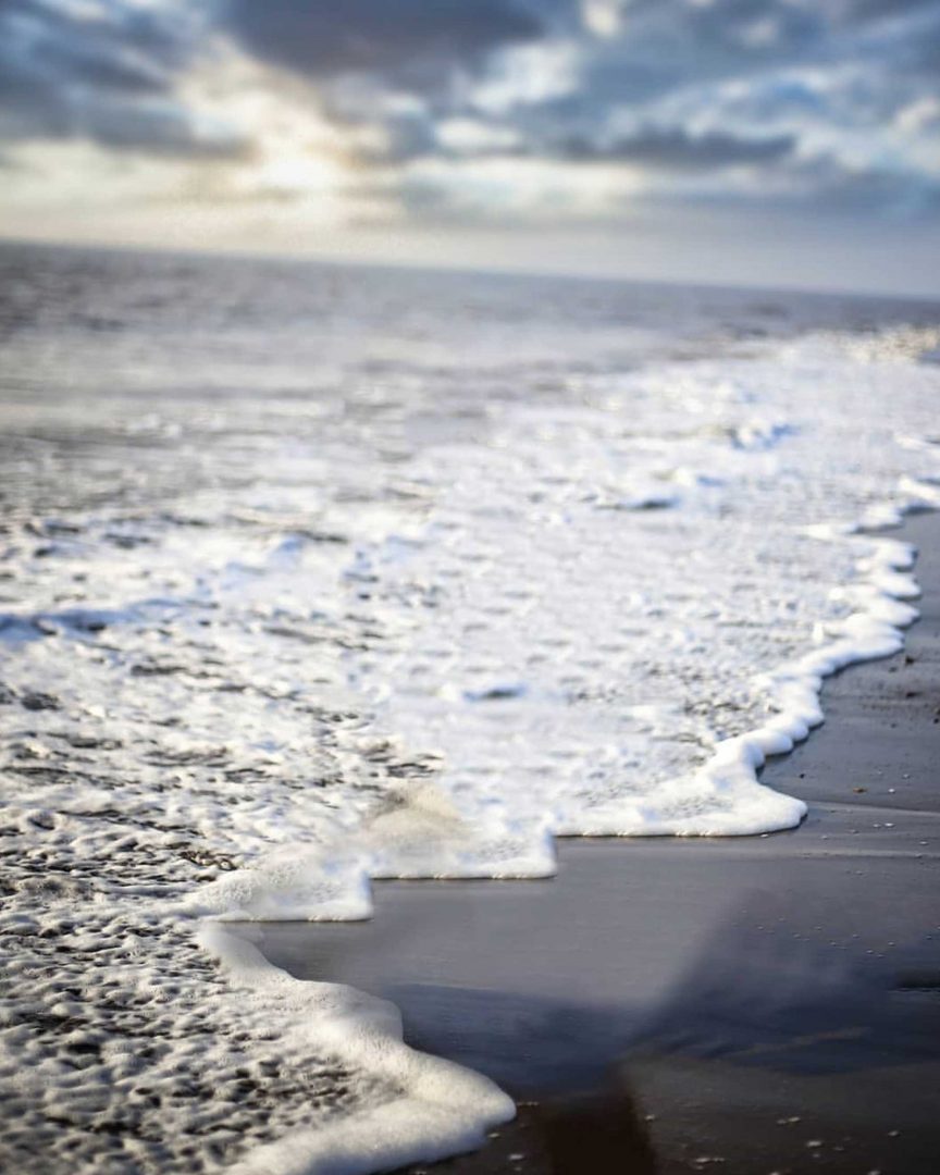 Seawater Foam Snapseed Background Free Stock Image
