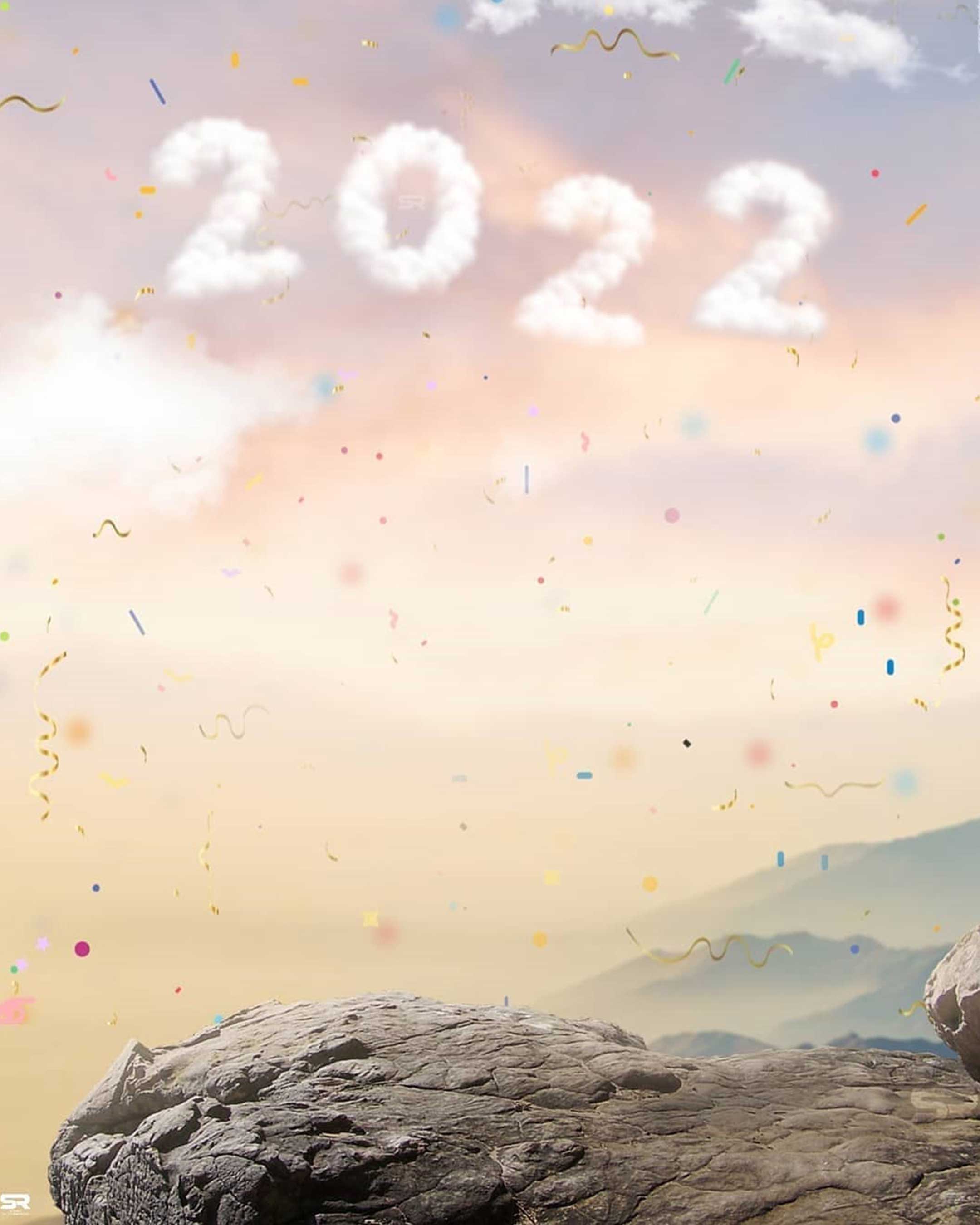 New Year 2022 PicsArt Background Free Stock Image