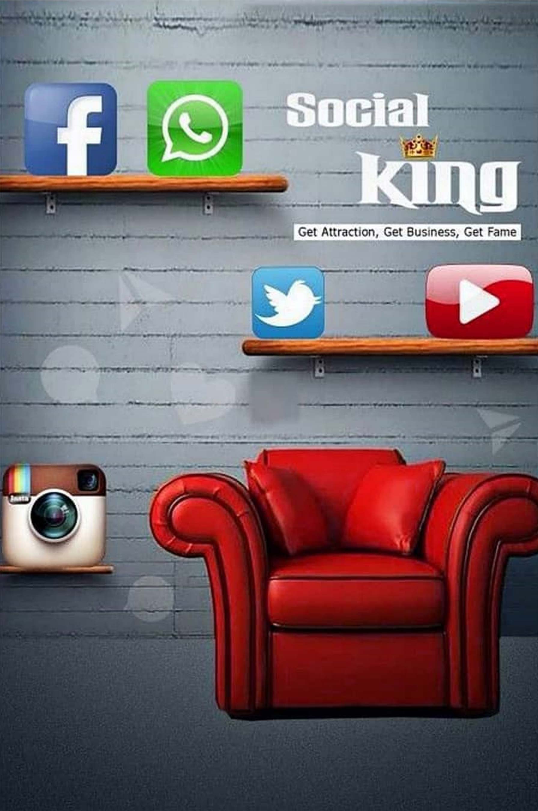 Social King PicsArt Background Free Stock Image