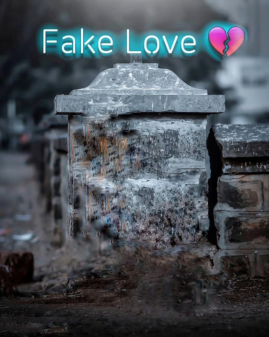 Fake Love HD PicsArt Background Free Stock Image