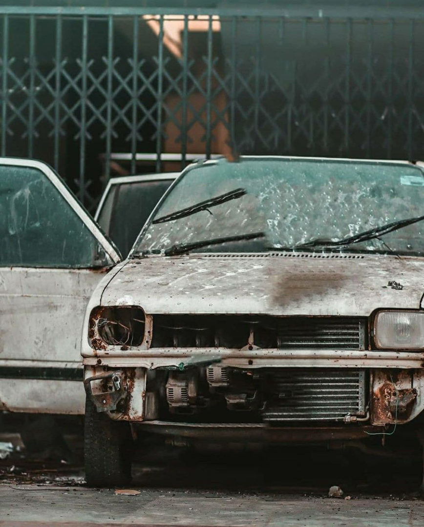 Rusty Old Car PicsArt Background Free Stock Image