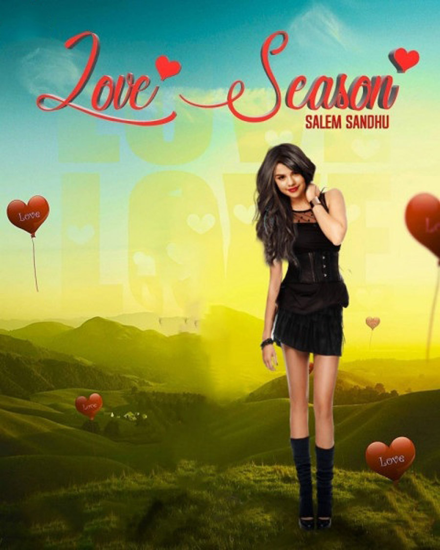 Love Season Blur PicsArt Background Free Stock Image