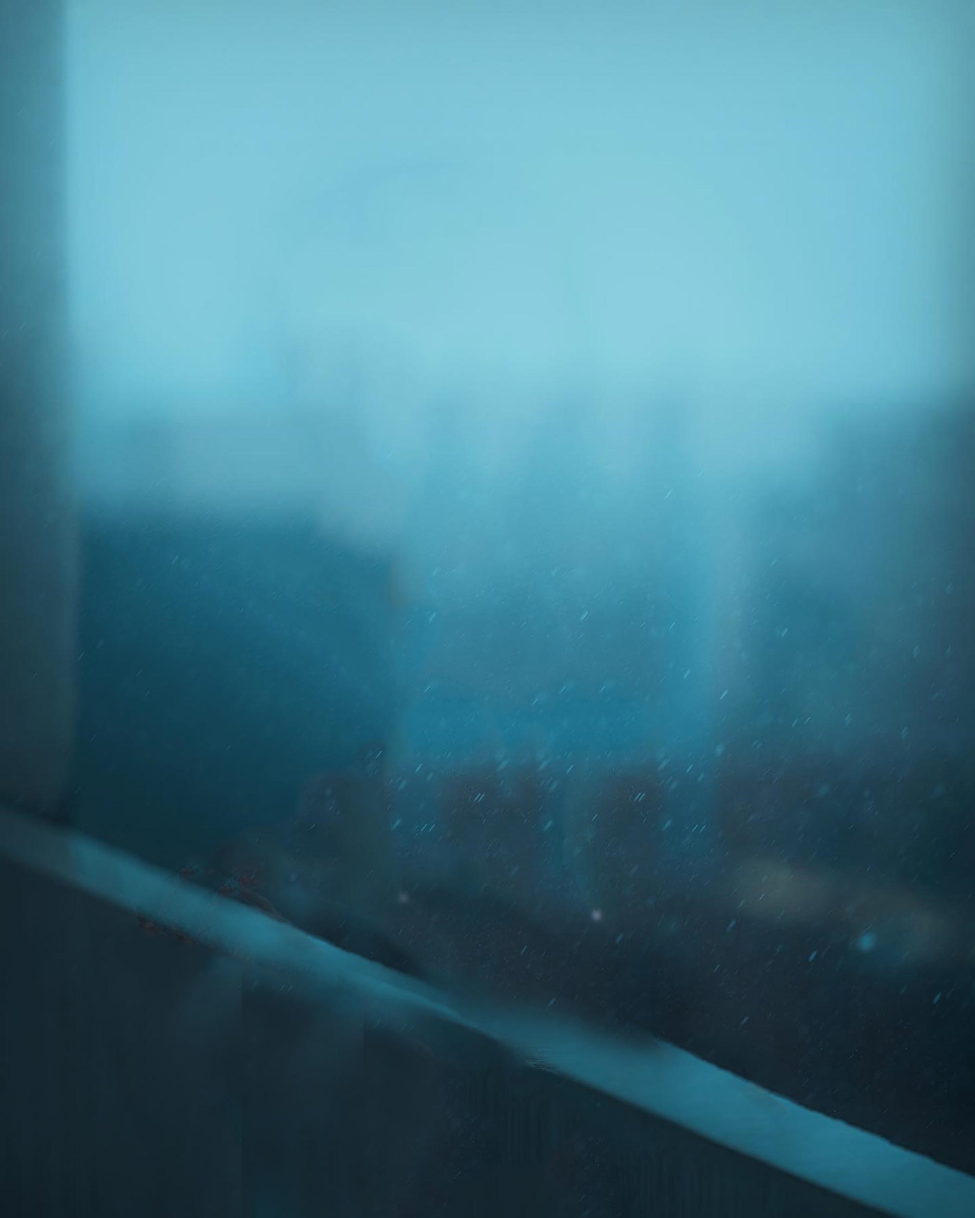 Blue Blur Sky Rainy CB Background Full HD Image
